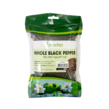 Longdan Whole Black Pepper 400g (Case 20)