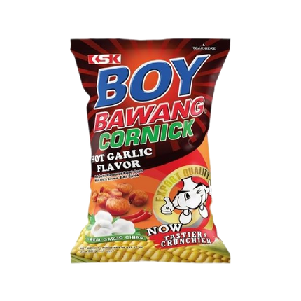 BOY BAWANG Cornick - Hot Garlic 90g (Case 40)