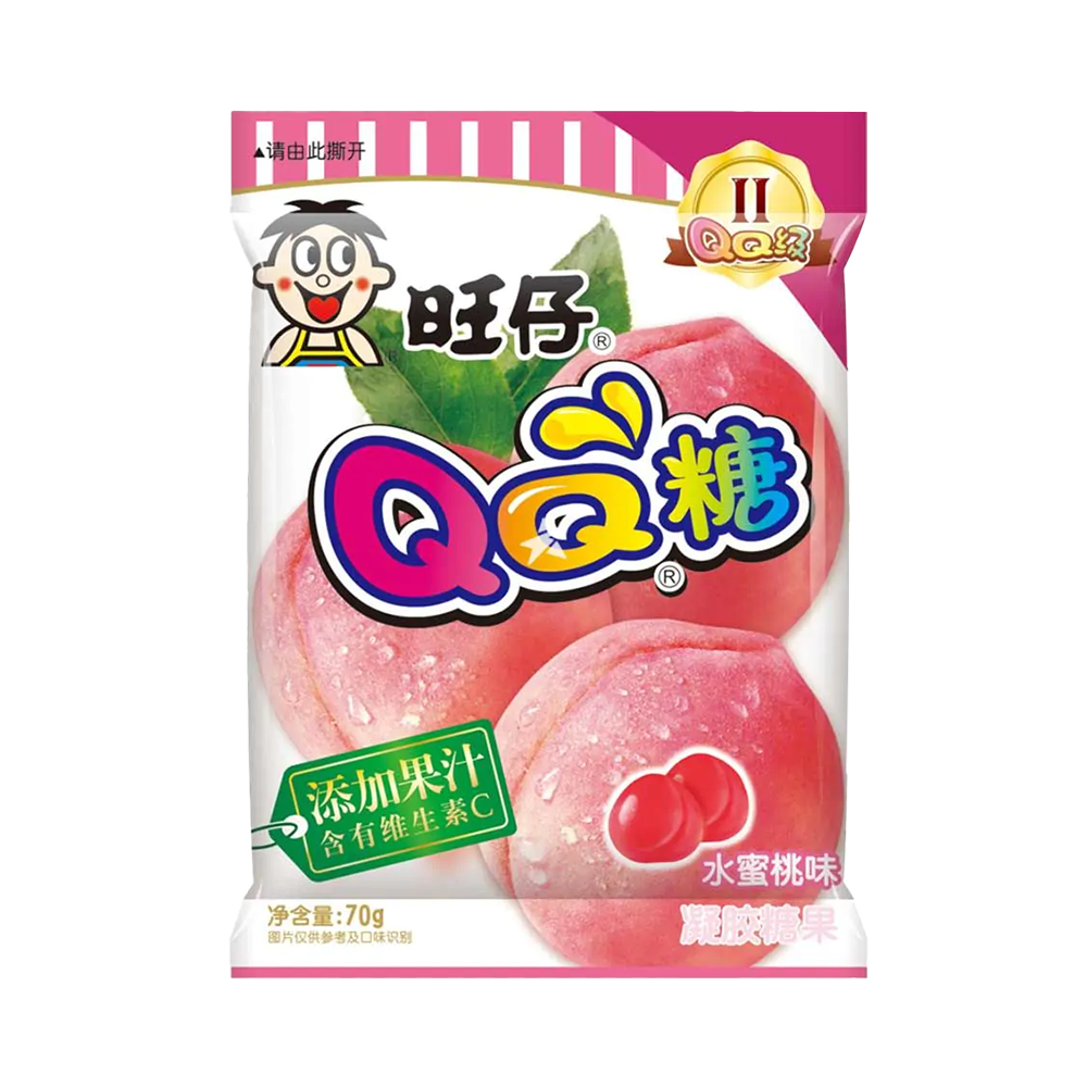 WANT WANT Gummy Peach Flavour 70g (Case 60)