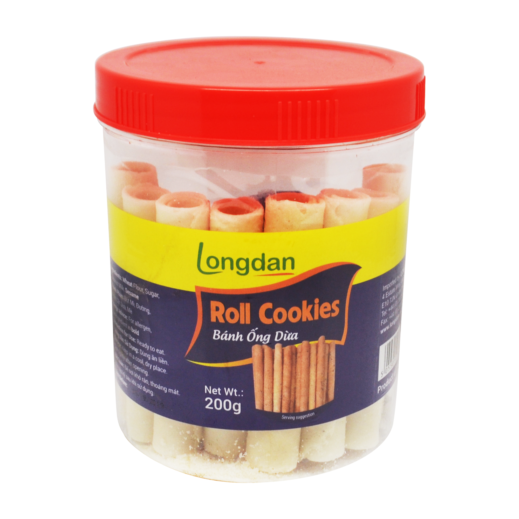 Longdan Roll Cookies 200g - Longdan Online Supermarket