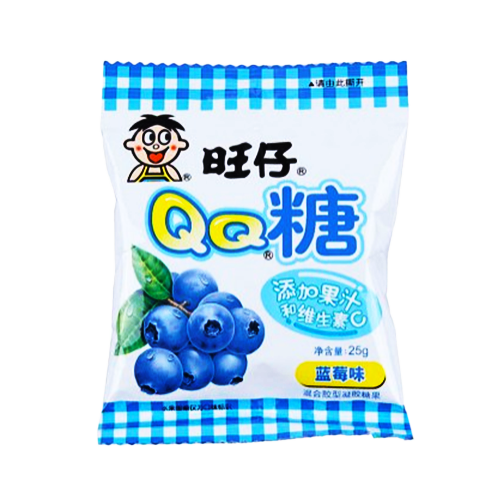WANT WANT QQ Gummies Blueberry 25g (Case 120)