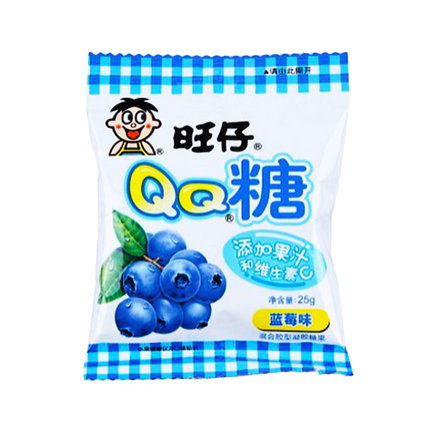 WANT WANT QQ Gummies Blueberry 25g (Case 120)