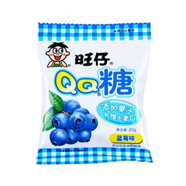WANT WANT QQ Gummies Blueberry 25g (Case 120)