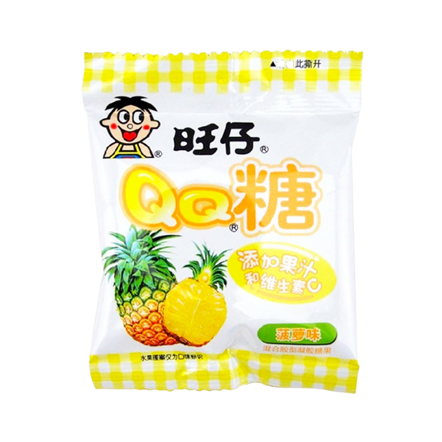 WANT WANT QQ Gummies Pineapple 25g (Case 120)