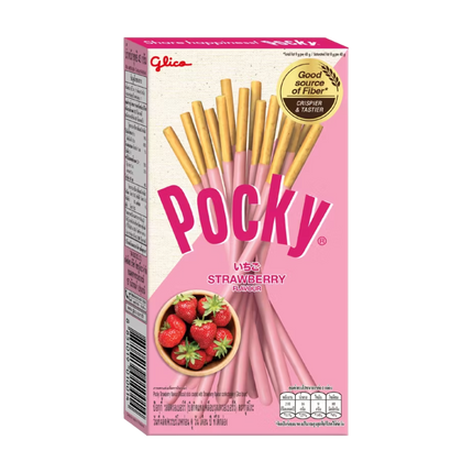 GLICO POCKY Sticks - Strawberry 43g (Case 120)