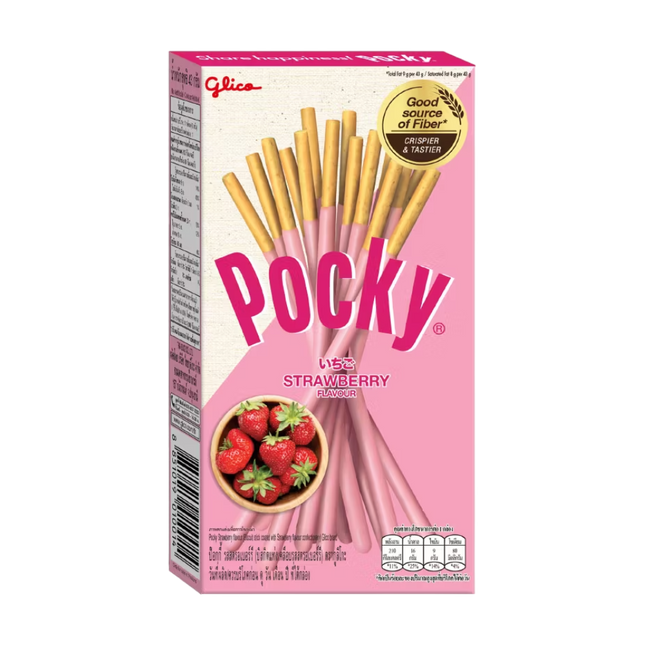 GLICO POCKY Sticks - Strawberry 43g (Case 120)