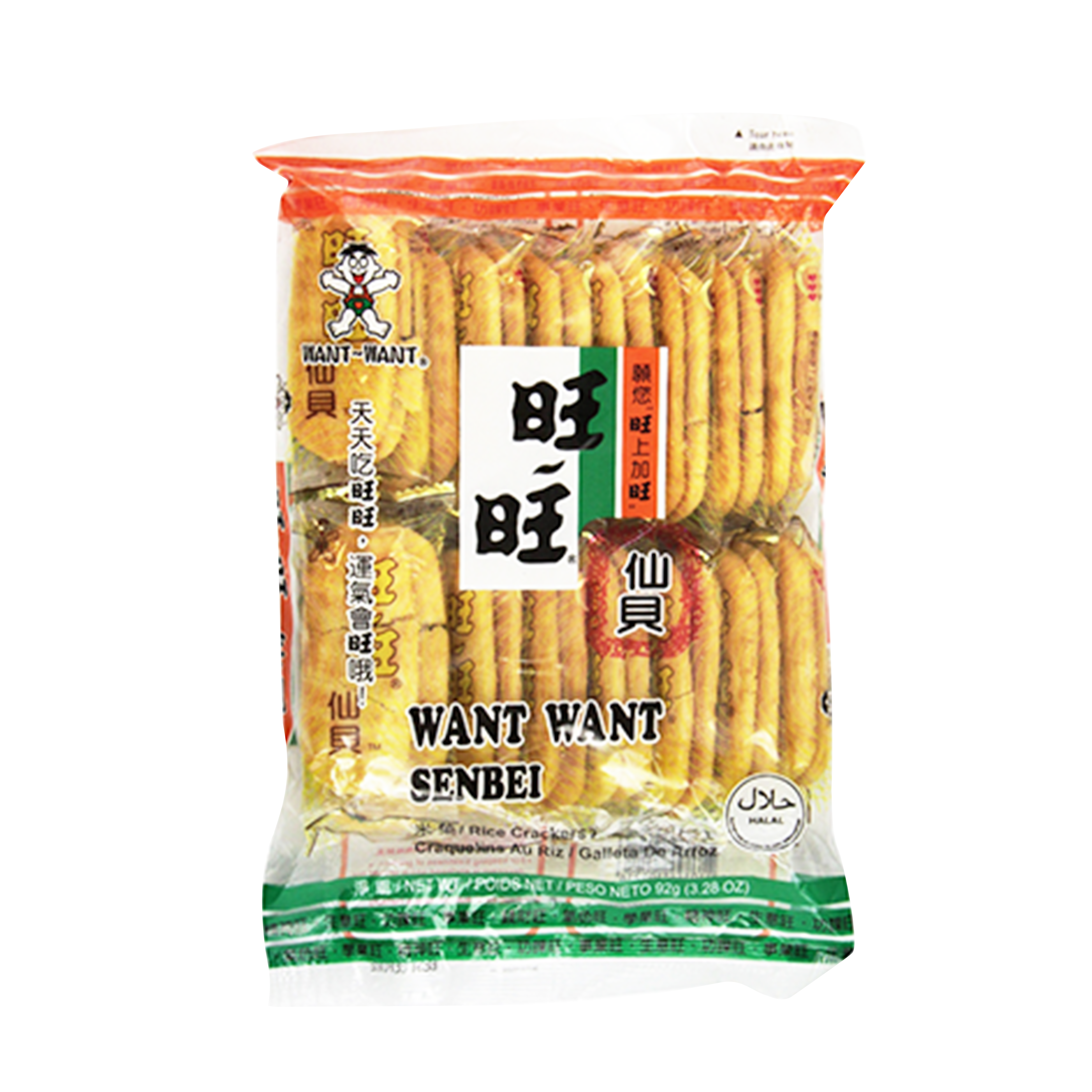 WANT WANT Senbei Rice Cracker 112G (Case 20)