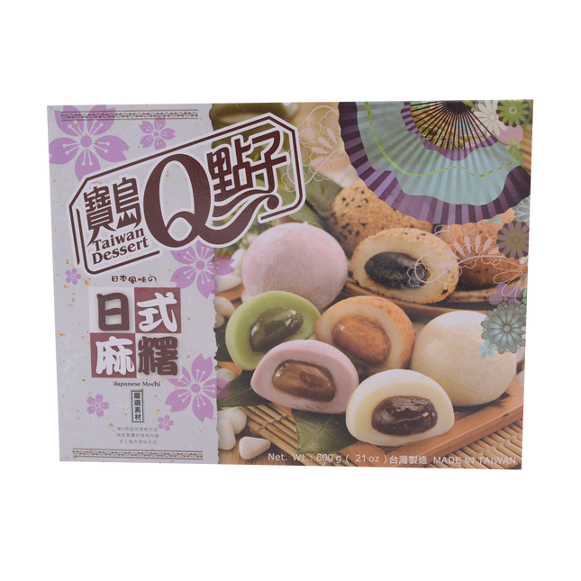 Q Taiwan Dessert Japanese Mochi Box Set Assorted Flavour 600g - Longdan Official Online Store