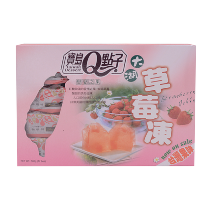 Q Taiwan Dessert Jelly Strawberry Flavour 500g - Longdan Online Supermarket