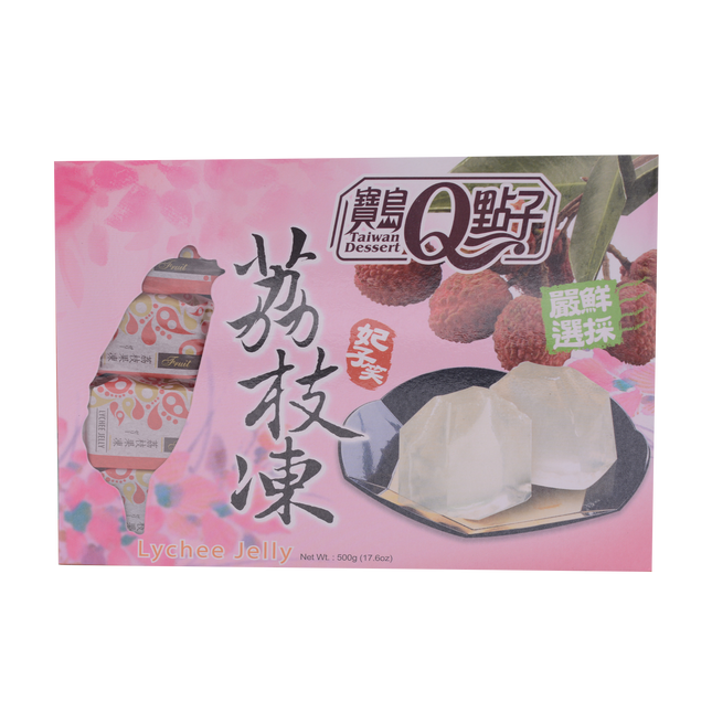 Taiwan Q Dessert Jelly Lychee Flavour 500g - Longdan Online Supermarket