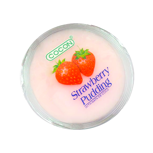 COCON Nata de Coco Pudding - Strawberry 6pcs x 80g - Longdan Official