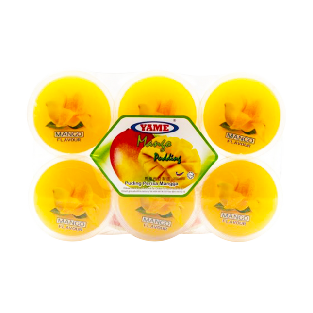 YAME Pudding Nata De Coco Mango Flavour (6pcs) 480g - Longdan Official