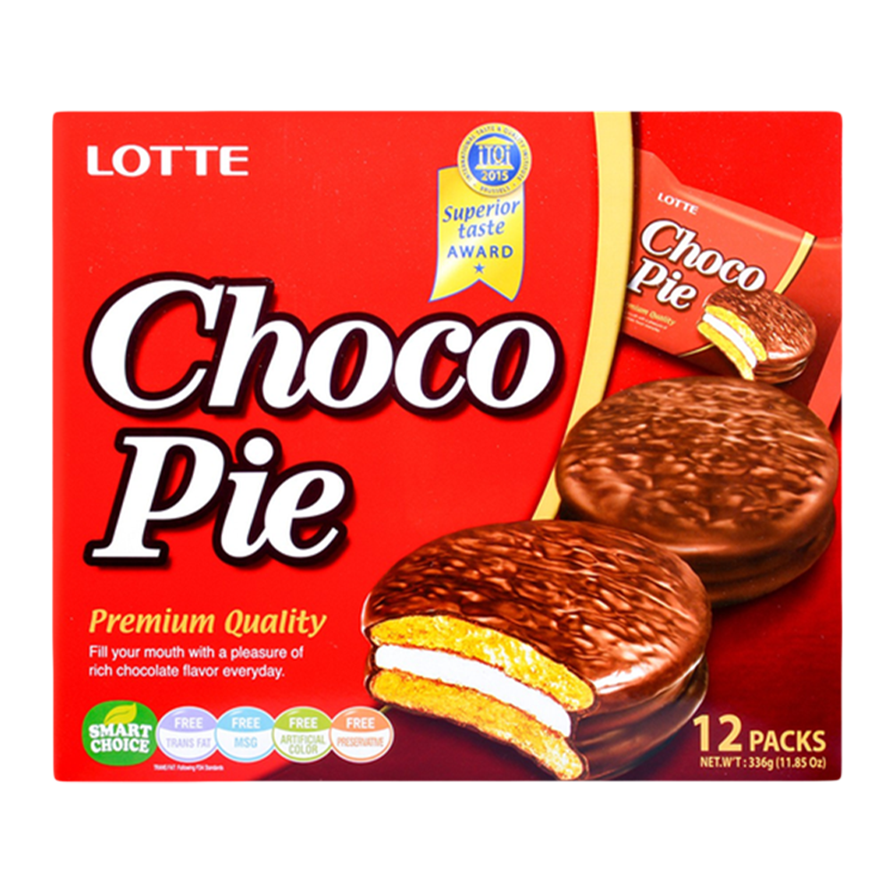 LOTTE Choco Pie - Original 336g (12pcs) - Longdan Official