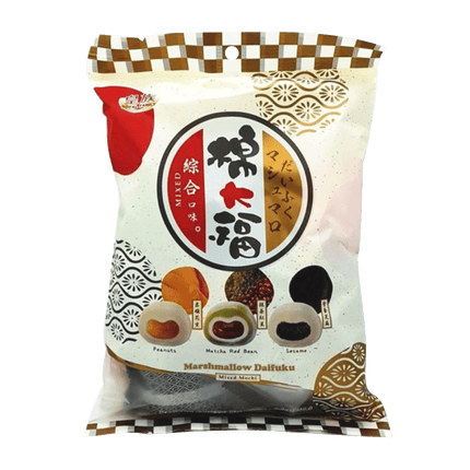 Royal Family Mixed Marshmallows DaiFuku (Matcha Redbean, Sesame, Peanut) 250g - Longdan Online Supermarket
