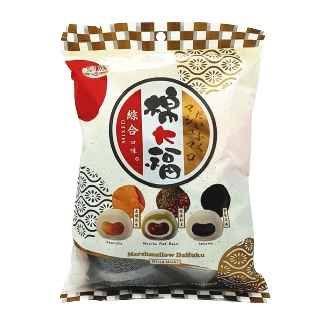 Royal Family Mixed Marshmallows DaiFuku (Matcha Redbean, Sesame, Peanut) 250g - Longdan Online Supermarket