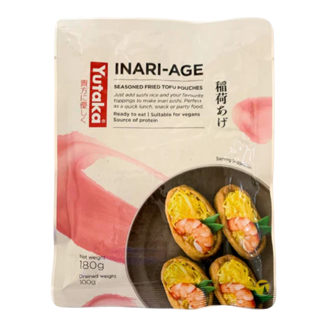 Yutaka Inari Sushi Pocket - Seasoned Soybean Curd 180g (Case 12)