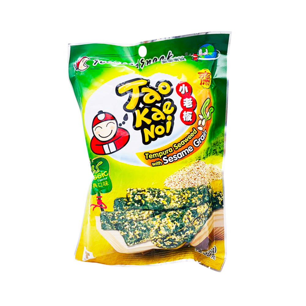 TAOKAENOI Hi -Tempura Crisp Seaweed - Sesame Grain 39g - Longdan Official