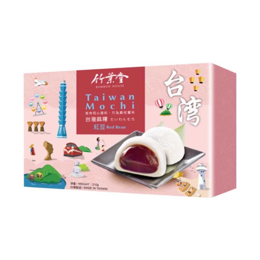 Bamboo House Taiwan Rice Cake Red Bean 210g (Case 24)
