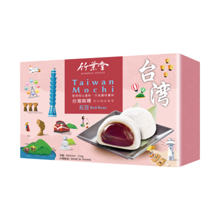 Bamboo House Taiwan Rice Cake Red Bean 210g (Case 24)