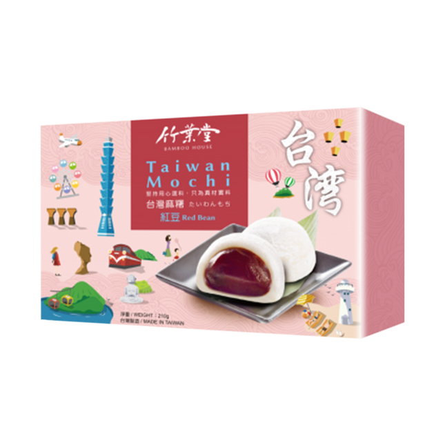 Bamboo House Taiwan Rice Cake Red Bean 210g (Case 24)