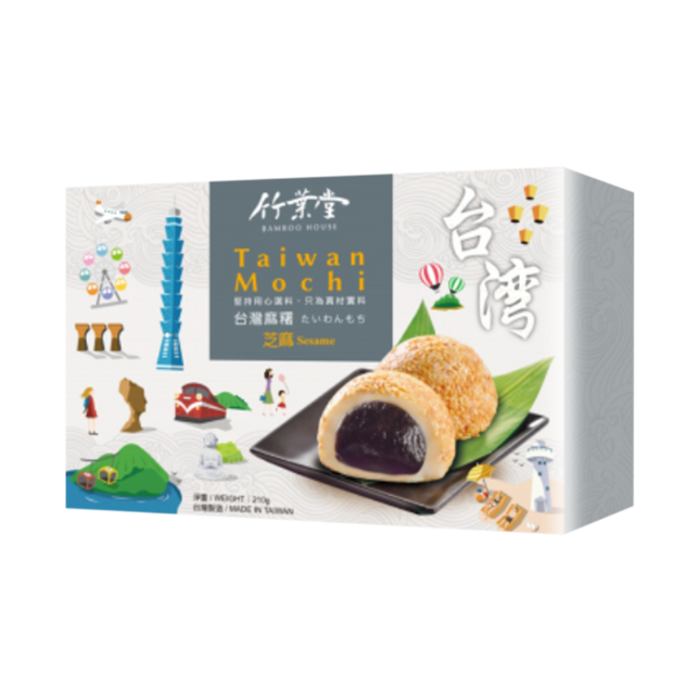 Bamboo House Taiwan Rice Cake Sesame 210g (Case 24)