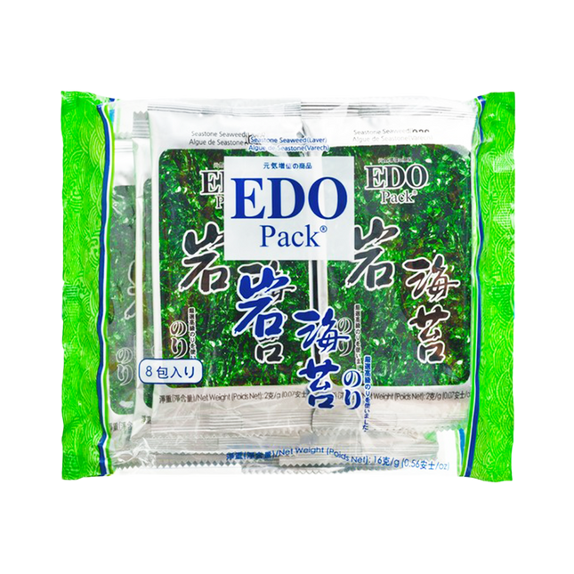 EDO Seasoned Seaweed Laver (8pcs) 16g - Longdan Official