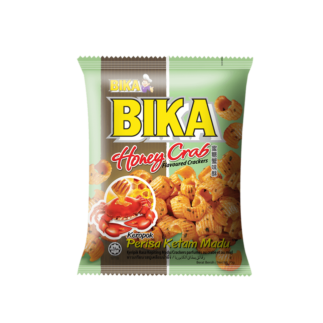 BIKA Honey Crab Flavoured Cracker 70g - Longdan Official Online Store