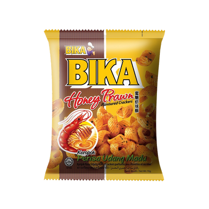 BIKA Honey Prawn Flavoured Cracker 70g - Longdan Official Online Store