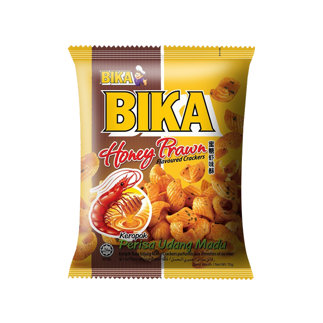 BIKA Honey Prawn Flavoured Cracker 70g - Longdan Official Online Store
