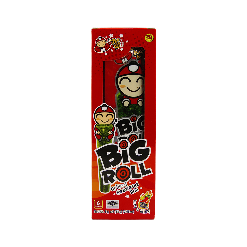 TAOKAENOI Big Roll Hot & Spicy Flavour (6x3.6g) - Longdan Official