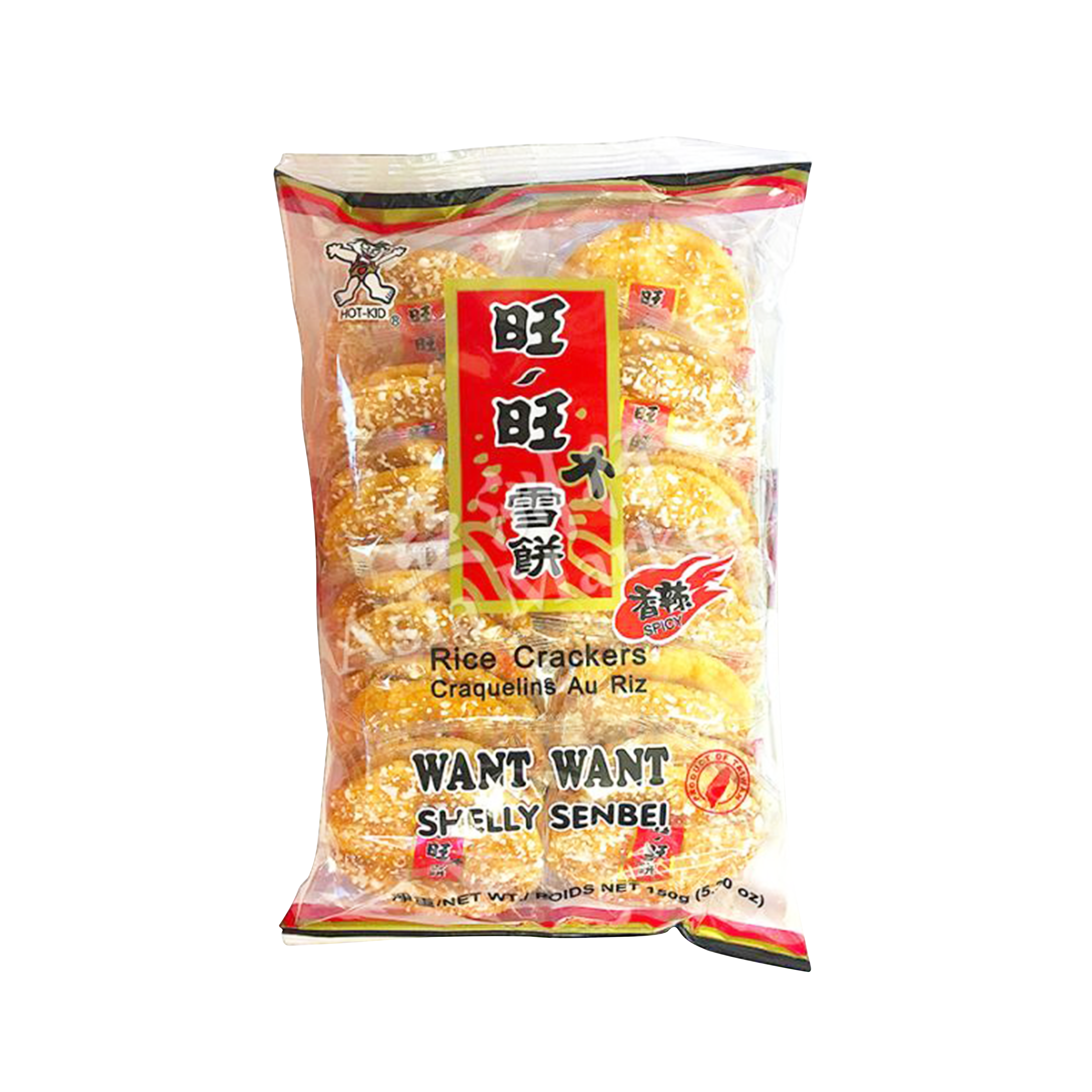 WANT WANT Shelly Senbei -Spicy Flavour  150g (Case 20)