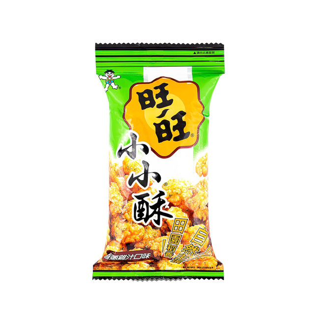 WANT WANT Mini Rijst Crackers - Spring Onion & Chicken  60g (Case 20)