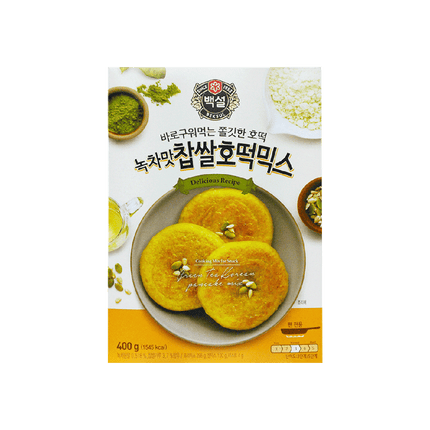CJ BEKSUL Glutinous Rice Cake Mix (Green Tea) 400g (Case 10)