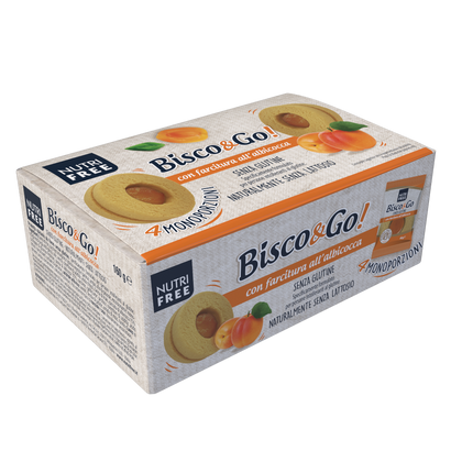 Nutri Free Bisco&Go Apricot Jam 4x40g - Longdan Online Supermarket
