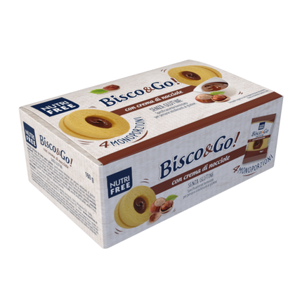 Nutri Free Bisco&Go Mazelnut Cream 4x40g - Longdan Online Supermarket