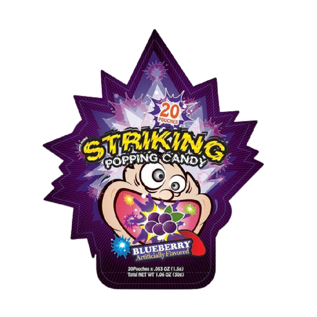 STRIKING Blueberry Flavour Popping Candy 30g - Longdan Official