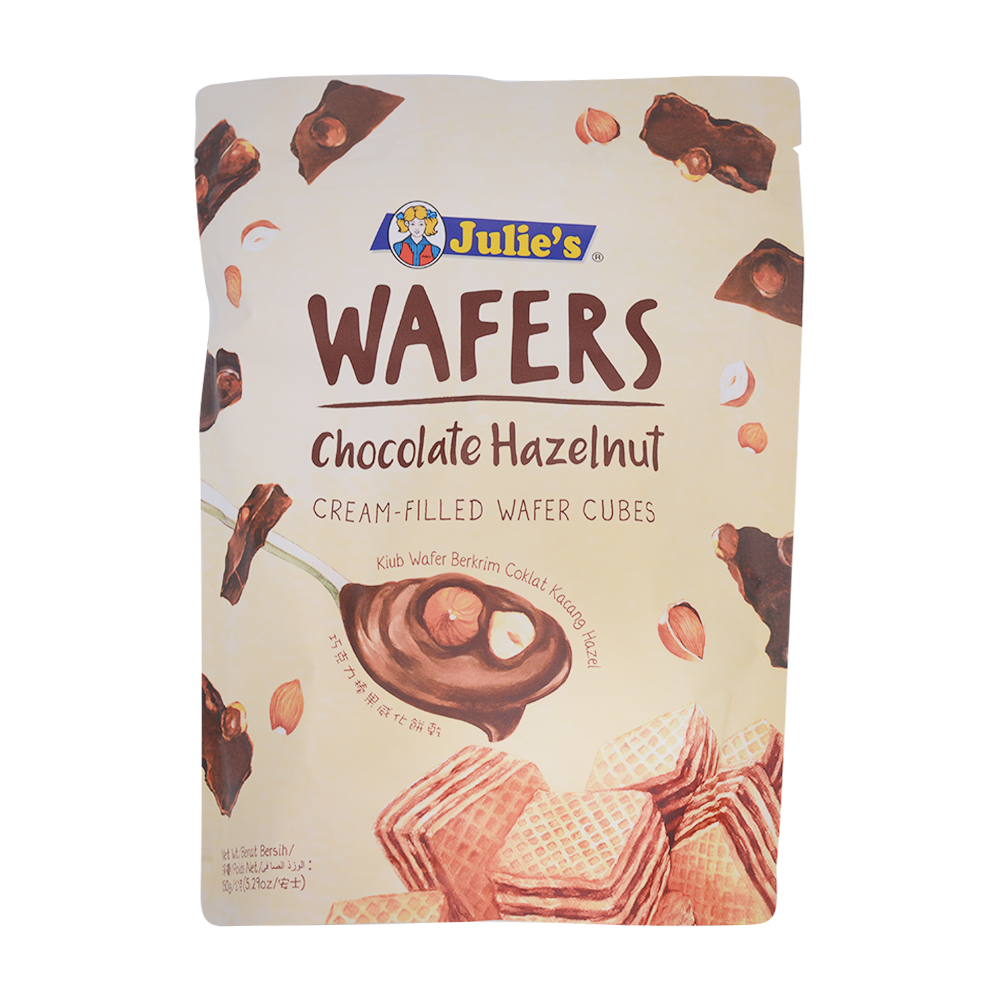 Julies Wafer Cube Choc Hazelnut 150g - Longdan Online Supermarket