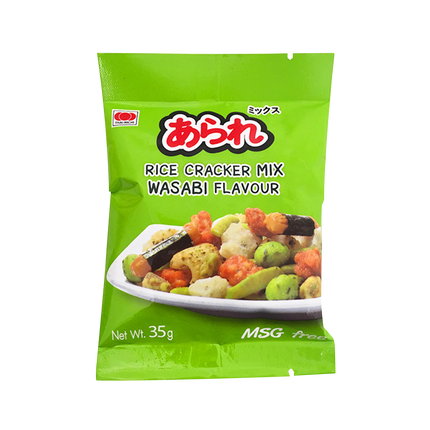 THAI-NICHI Rice Cracker Mix Wasabi Flavour 35g - Longdan Official