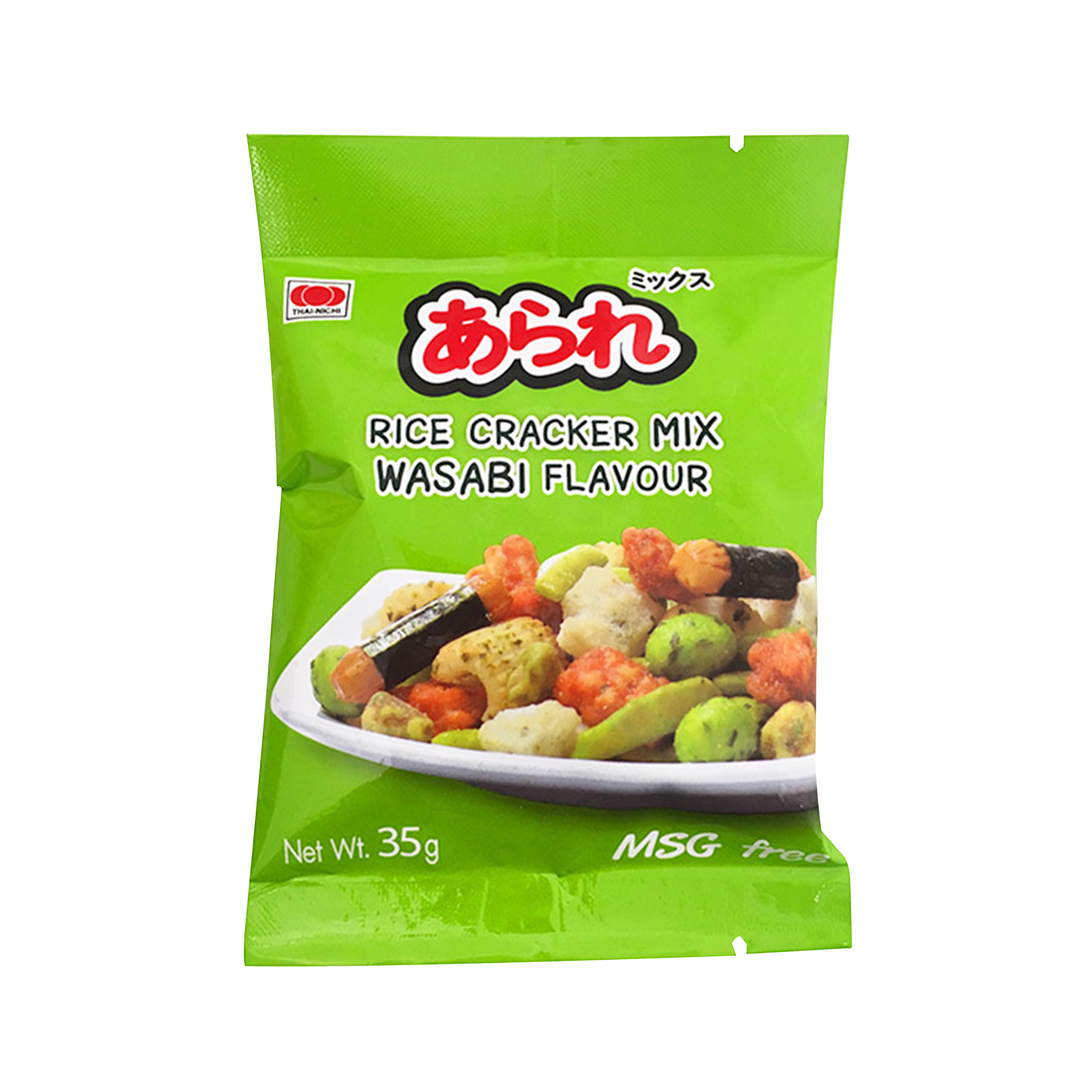THAI-NICHI Rice Cracker Mix Wasabi Flavour 35g - Longdan Official