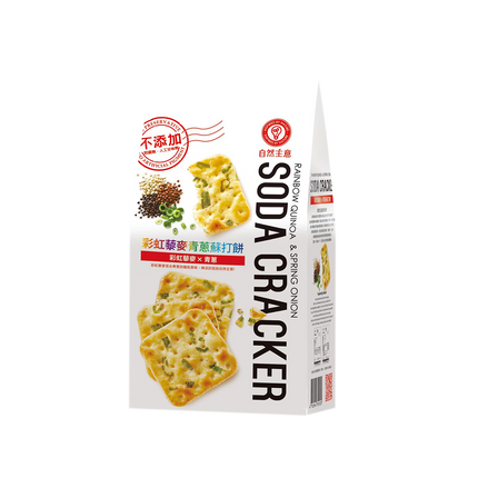 Natural Idea Soda Cracker Rainbow Quinoa & Spring Onion 180g - Longdan Official Online Store