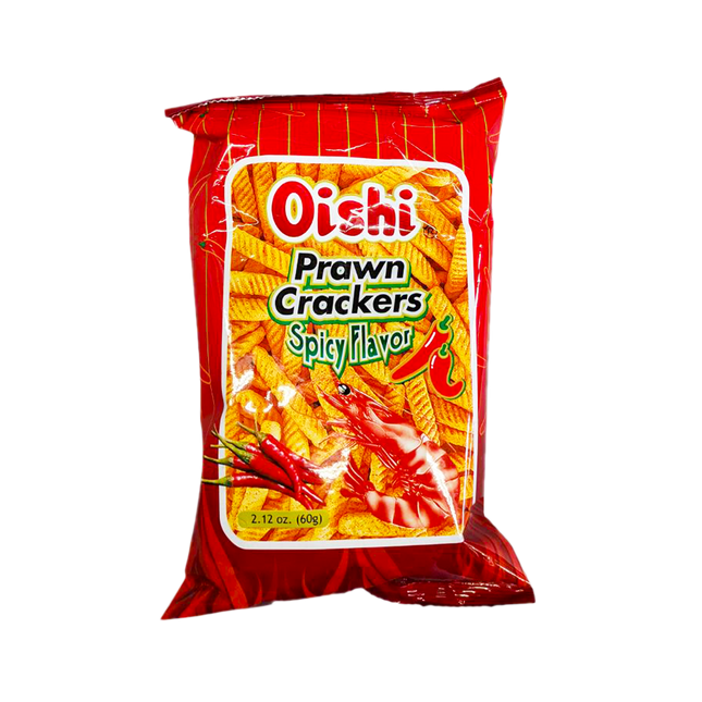 OISHI Prawn Crackers Spicy 60g - Longdan Official