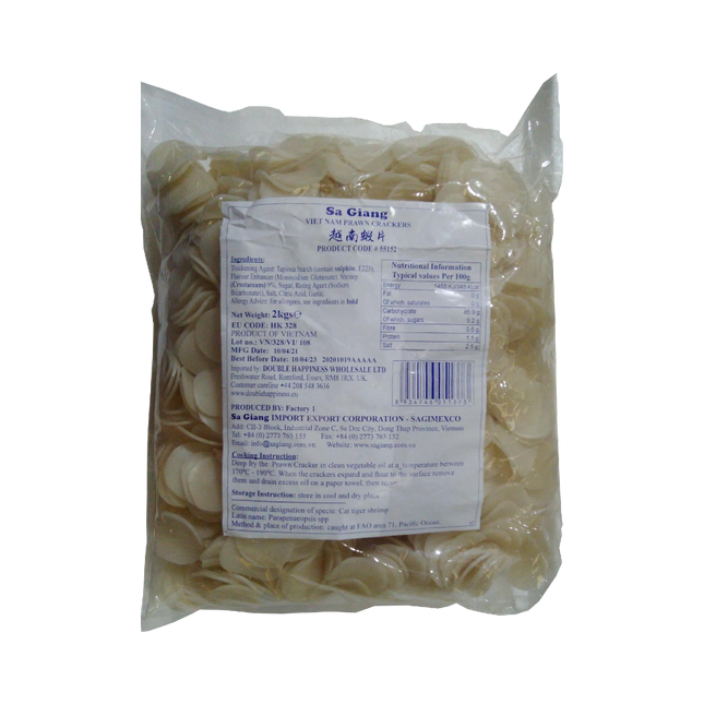 SA GIANG Prawn Crackers 2kg (Case 6)