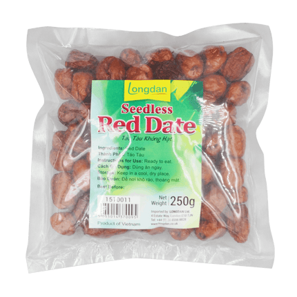 Longdan Seedless Red Dates 250G - Longdan Online Supermarket