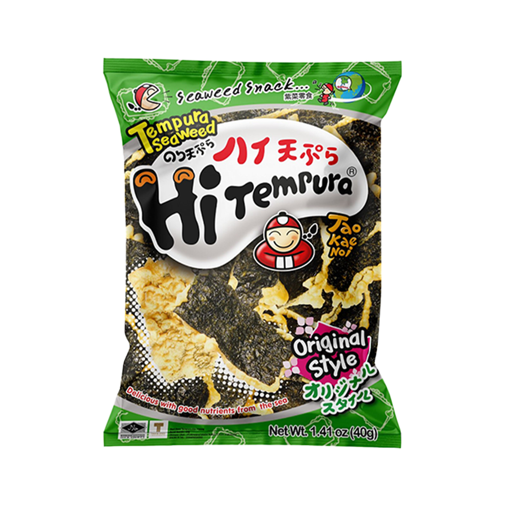 TAOKAENOI Hi-Tempura Crisp Seaweed - Original 40g - Longdan Official