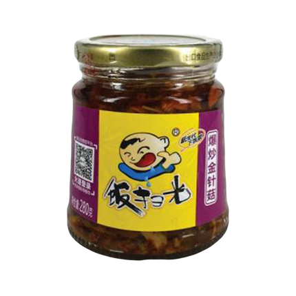 FanSaoGuang Fried Enokitake (Mushroom) 280g - Longdan Official