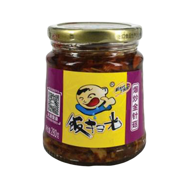 FanSaoGuang Fried Enokitake (Mushroom) 280g - Longdan Official