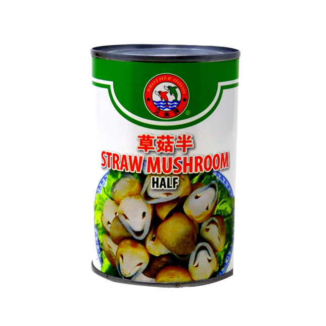 BROTHER HOOD Straw Mushroom Halves 425g (Case 24)
