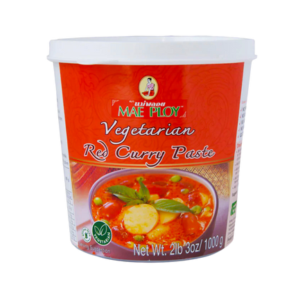 MAE PLOY Vegetarian Red Curry Paste 1kg - Longdan Official