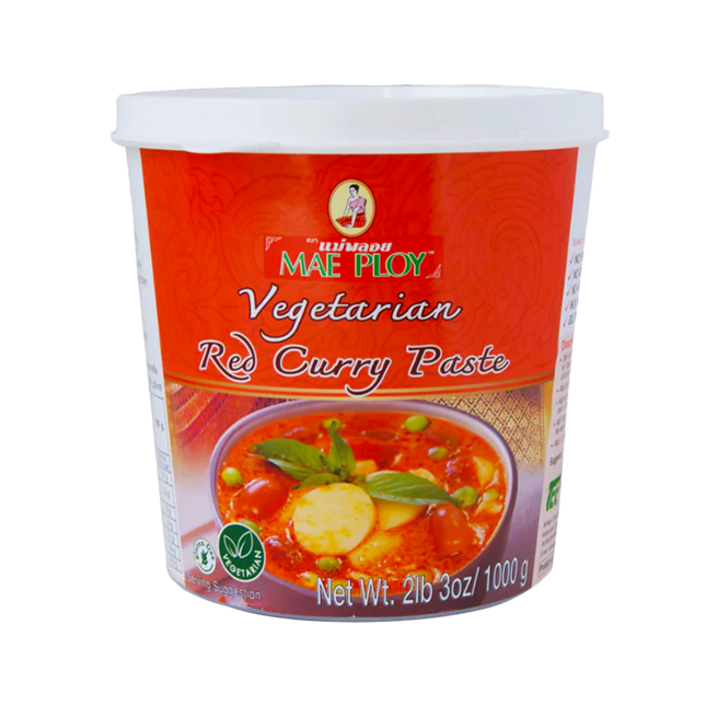 MAE PLOY Vegetarian Red Curry Paste 1kg - Longdan Official