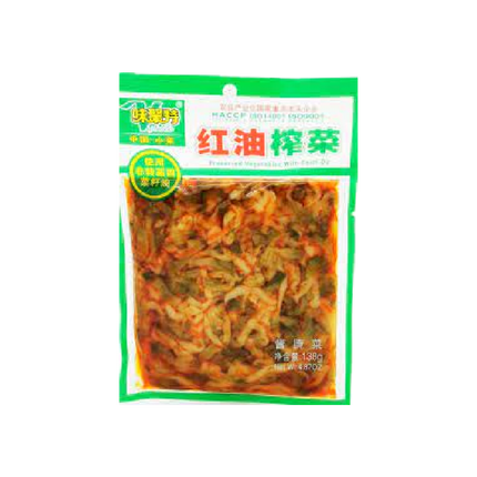 WEIJUTE Preserved Vegetable with Chilli Oil 138g (Case 40)